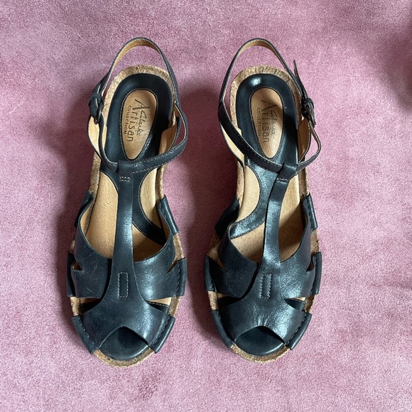 Clark’s cork wedge sandals y2k - Picture 3 of 6